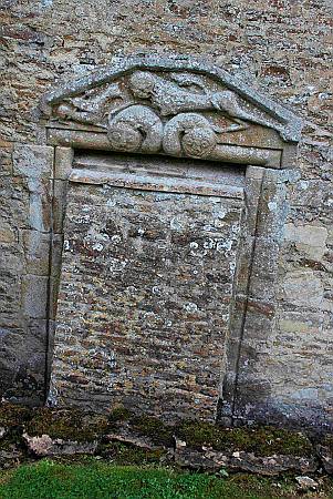 Ampney St. Mary - Exterior Wall Carving